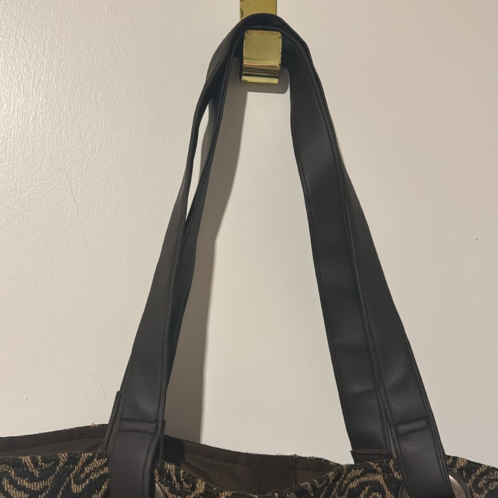 Multi Pattern Striped Tote Bag - image 7